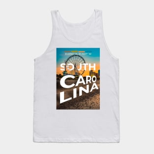 South Carolina Travel Poster Tank Top